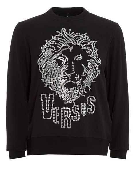 versus versace hoodie mens lion